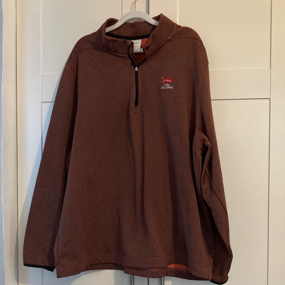 Nike Therma-FIT Mens XXL US Open LACC Golf 1/4 Zip Pullover, spring perfect